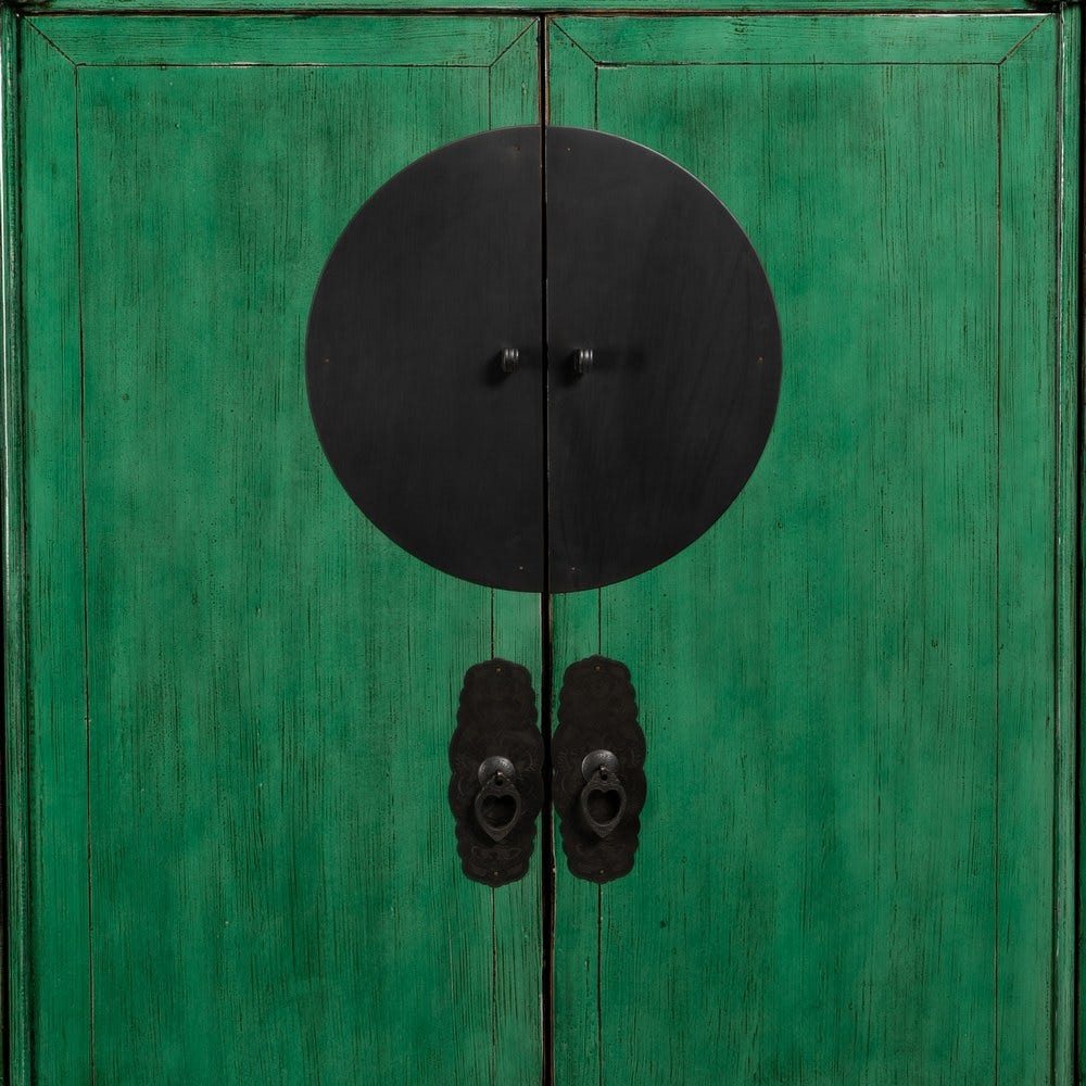Armoire Verte Bois Ixia 175cm – Image 3