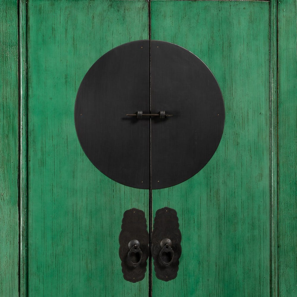 Armoire Verte Bois Ixia 195cm – Image 3
