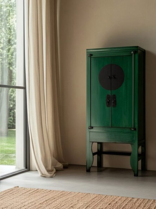 Armoire Verte Bois Ixia 195cm