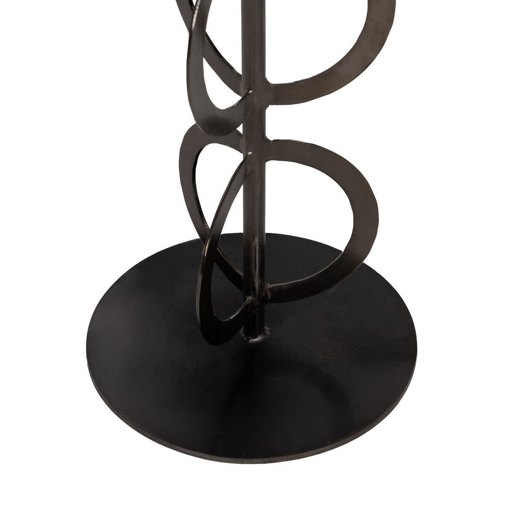 Table D'appoint Ronde Blanc Marbre Ixia 63cm – Image 11