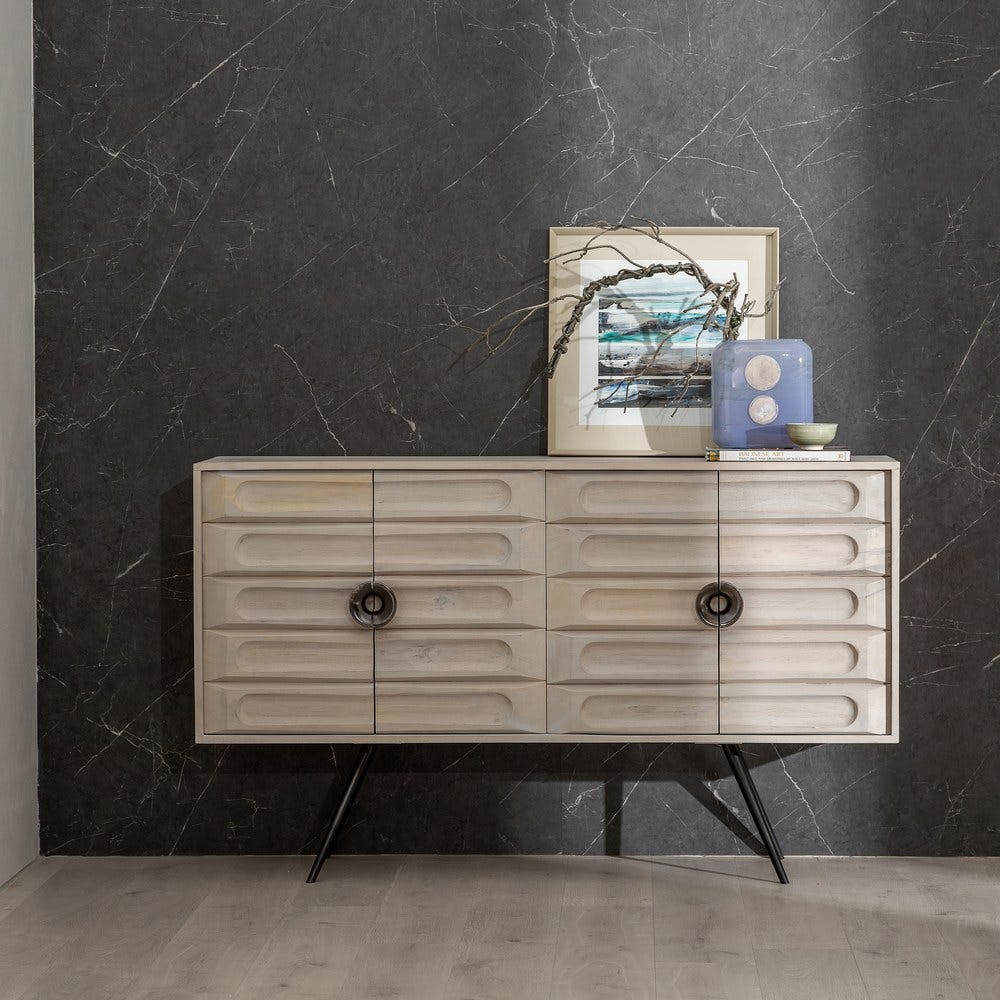 Buffet Blanc Bois De Manguier Ixia 152cm – Image 11