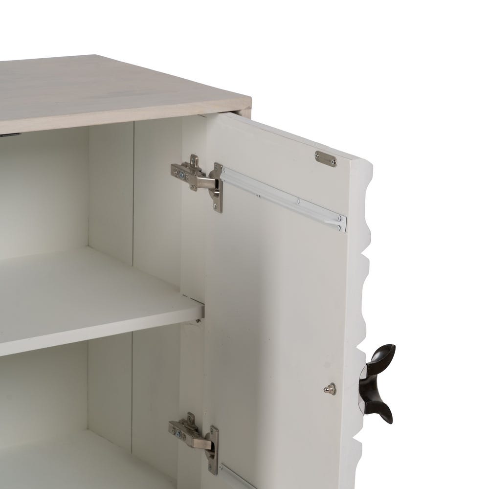 Buffet Blanc Bois De Manguier Ixia 152cm – Image 4