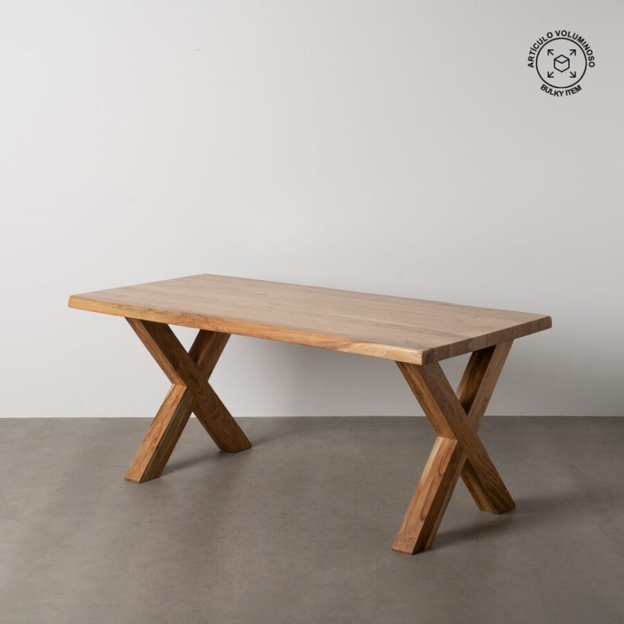 Table À Manger Bois D&rsquo;acacia Ixia 180cm