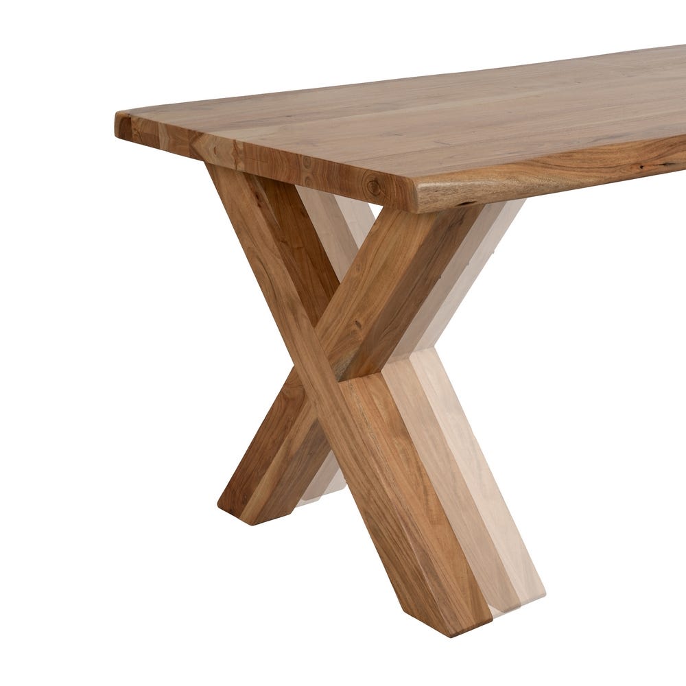 Table À Manger Bois D'Acacia Ixia 240cm – Image 5