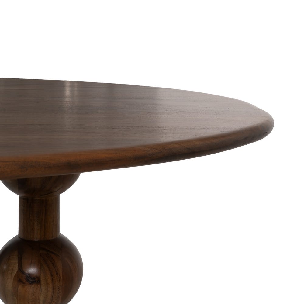 Table À Manger Organique Marron Bois D'acacia 240cm – Image 4
