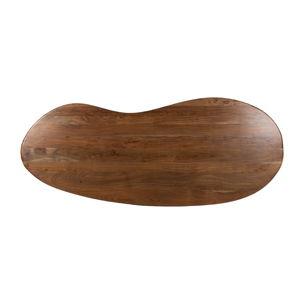 Table À Manger Organique Marron Bois D'acacia 240cm – Image 8