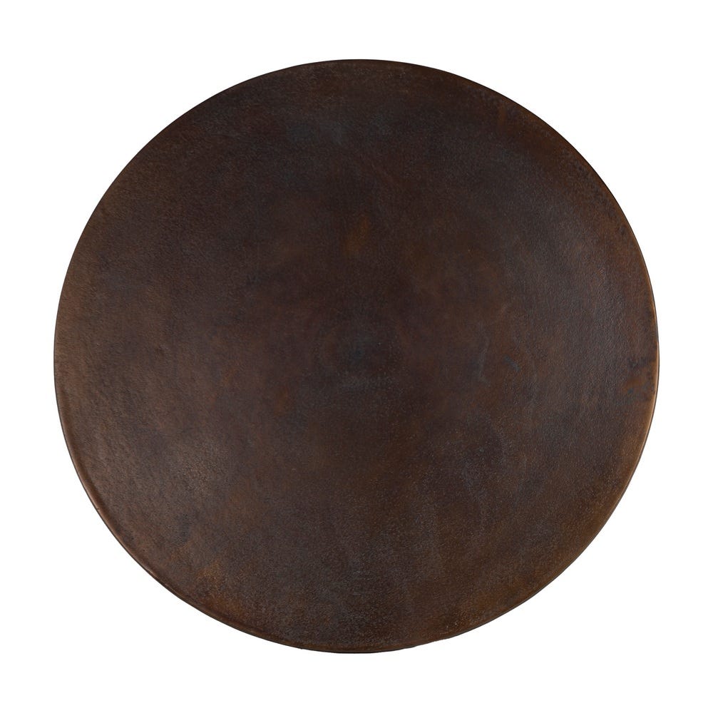 Table Basse Ronde Marron Aluminium Ixia 69cm – Image 6
