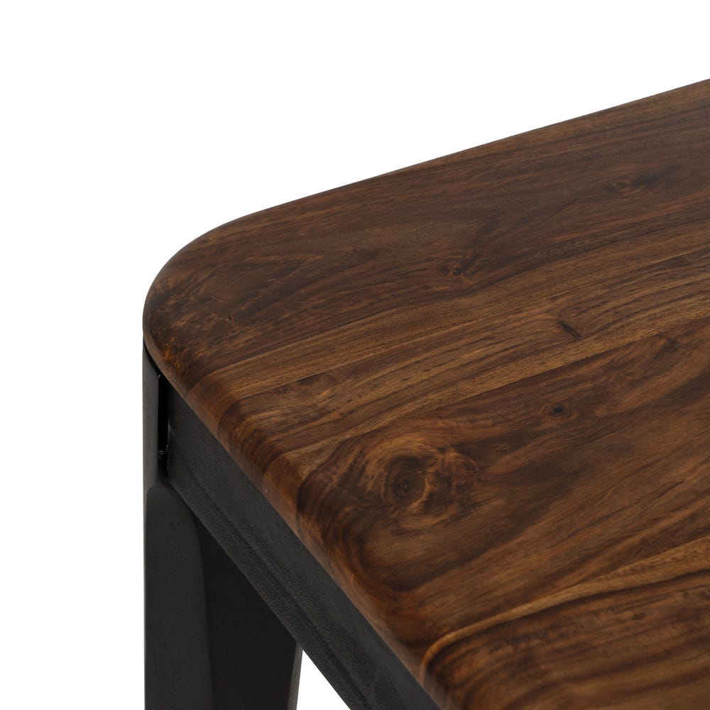 Table À Manger Noir Bois Ixia 180cm – Image 2