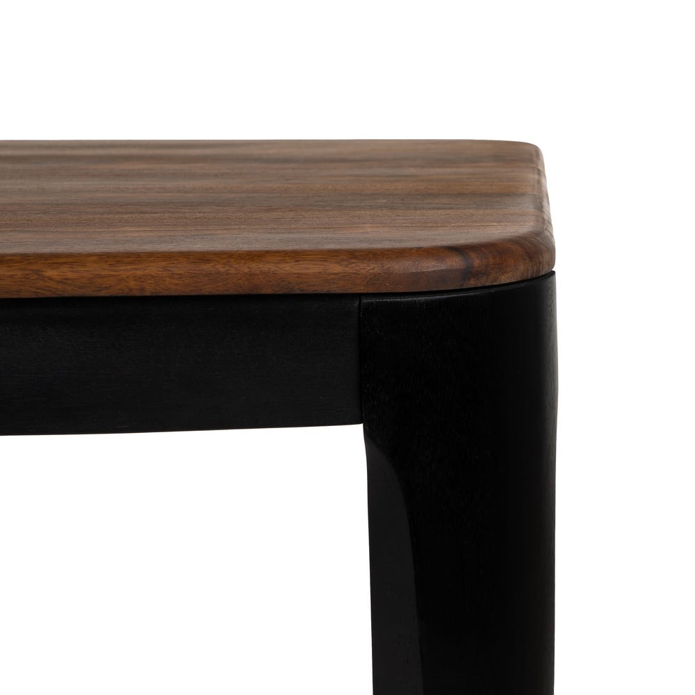 Table À Manger Noir Bois Ixia 180cm – Image 4