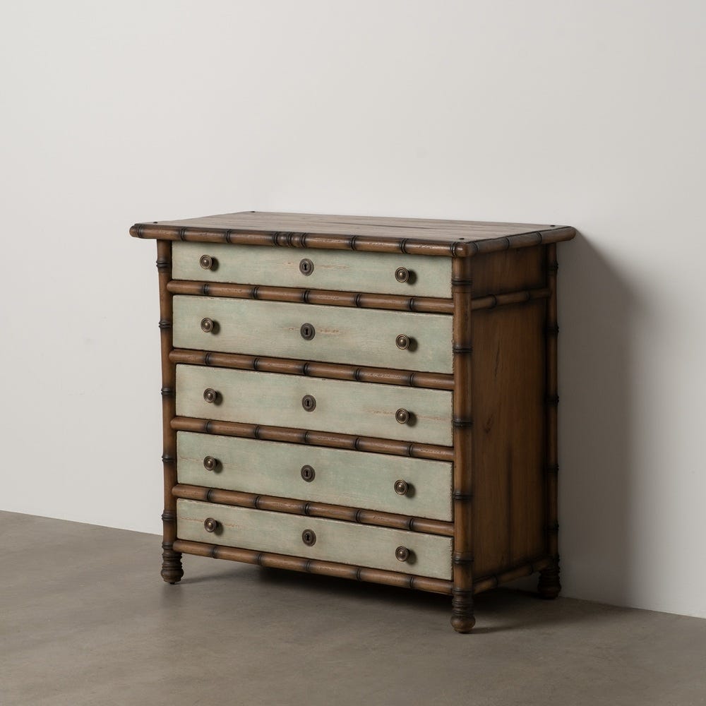 Commode Marron Bois De Mindi Ixia 95cm – Image 11