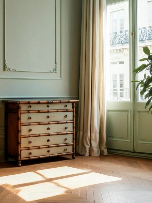 Commode Marron Bois De Mindi Ixia 95cm