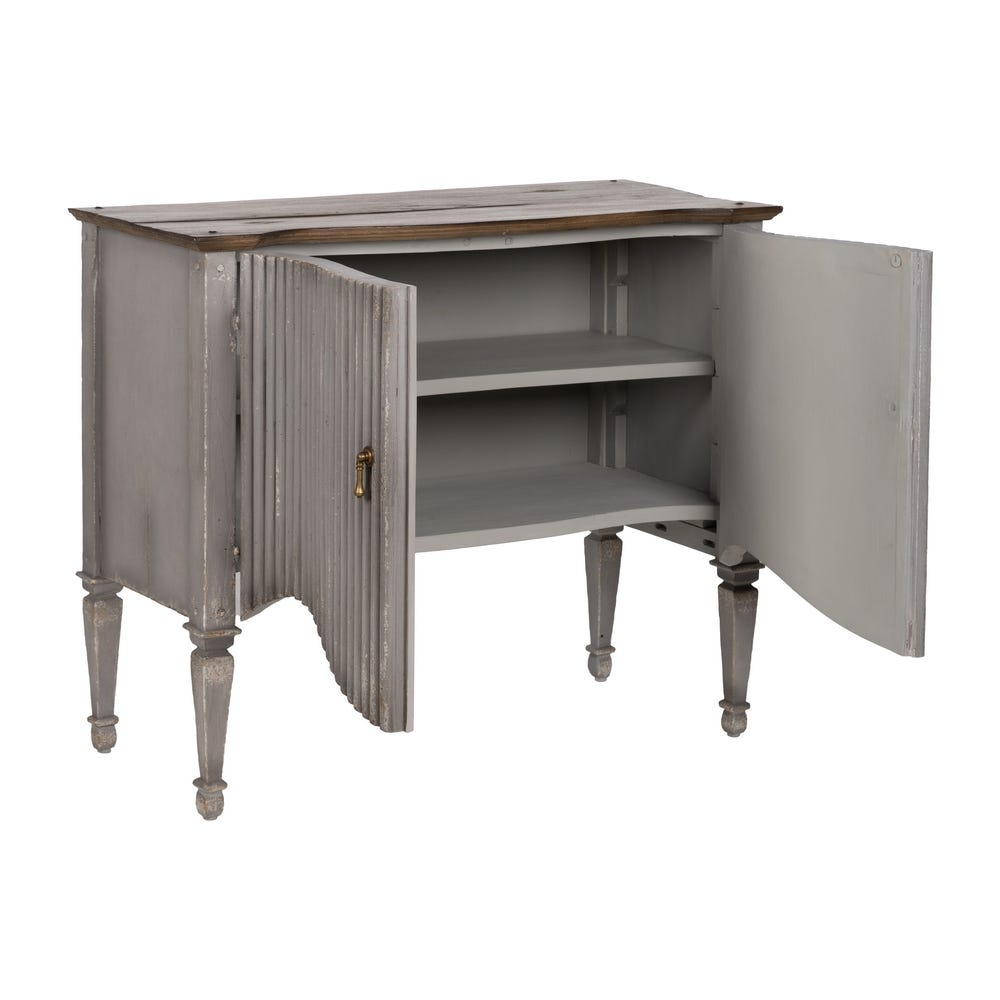 Buffet Gris Bois De Mindi Ixia 100cm – Image 2
