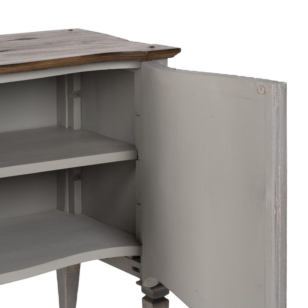 Buffet Gris Bois De Mindi Ixia 100cm – Image 5