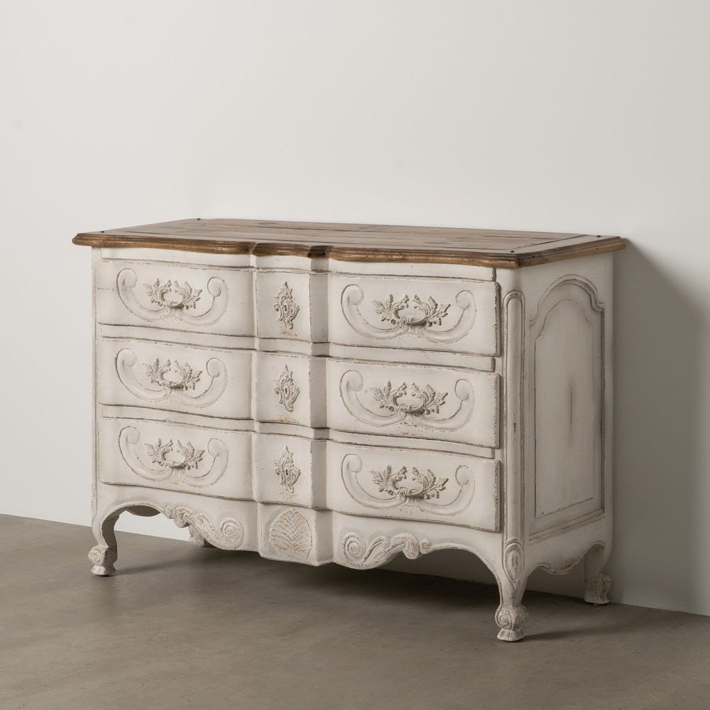 Commode Blanche En Bois De Mindi Ixia 130cm – Image 14