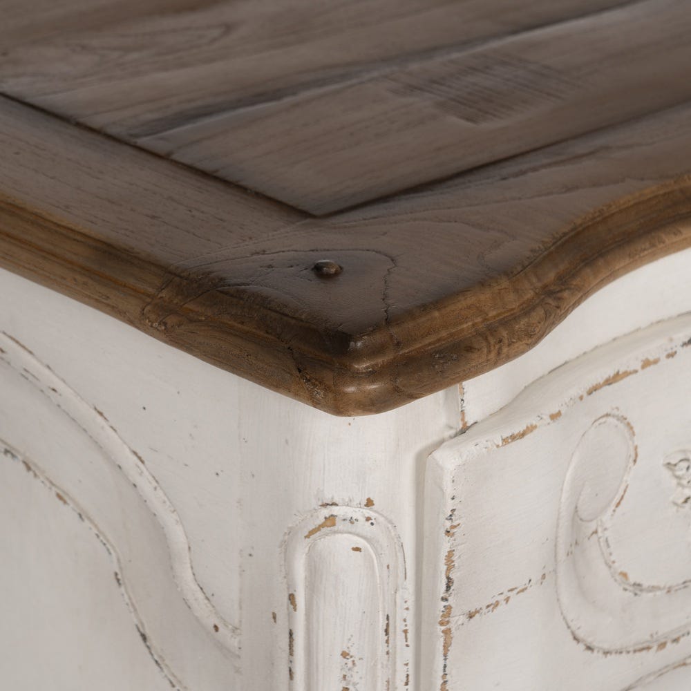 Commode Blanche En Bois De Mindi Ixia 130cm – Image 3