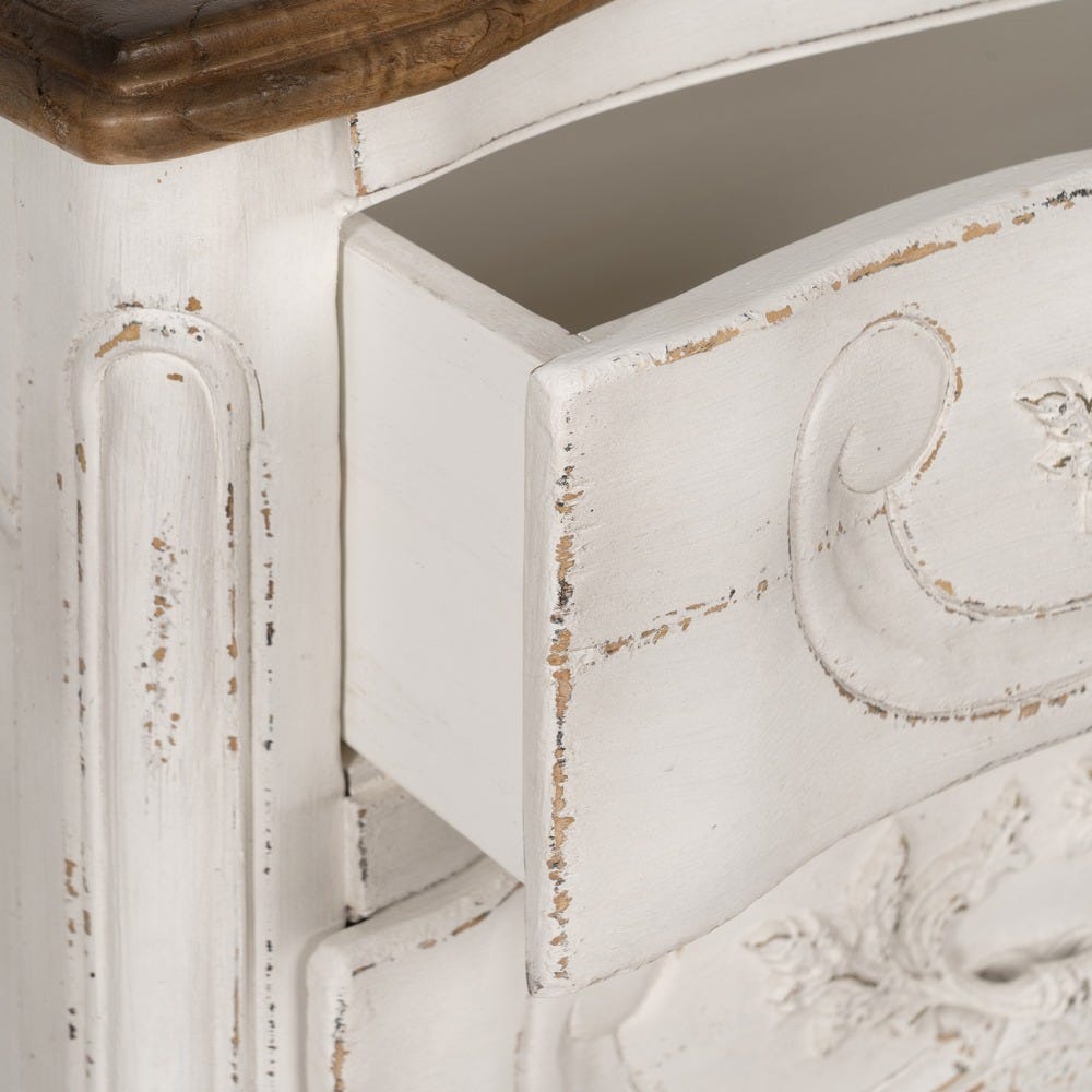 Commode Blanche En Bois De Mindi Ixia 130cm – Image 6