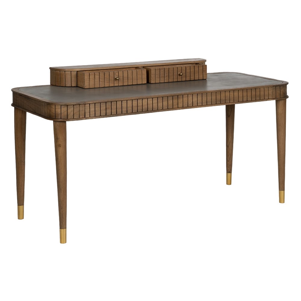 Console Marron Et Gris Bois De Mindi Ixia 150cm – Image 2