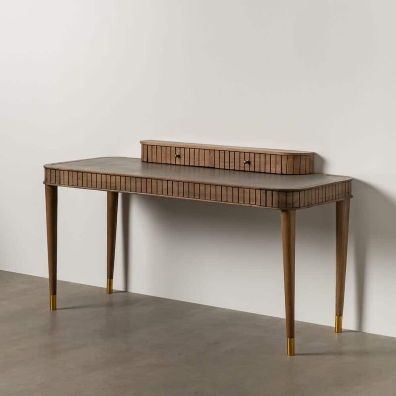 Console Marron Et Gris Bois De Mindi Ixia 150cm
