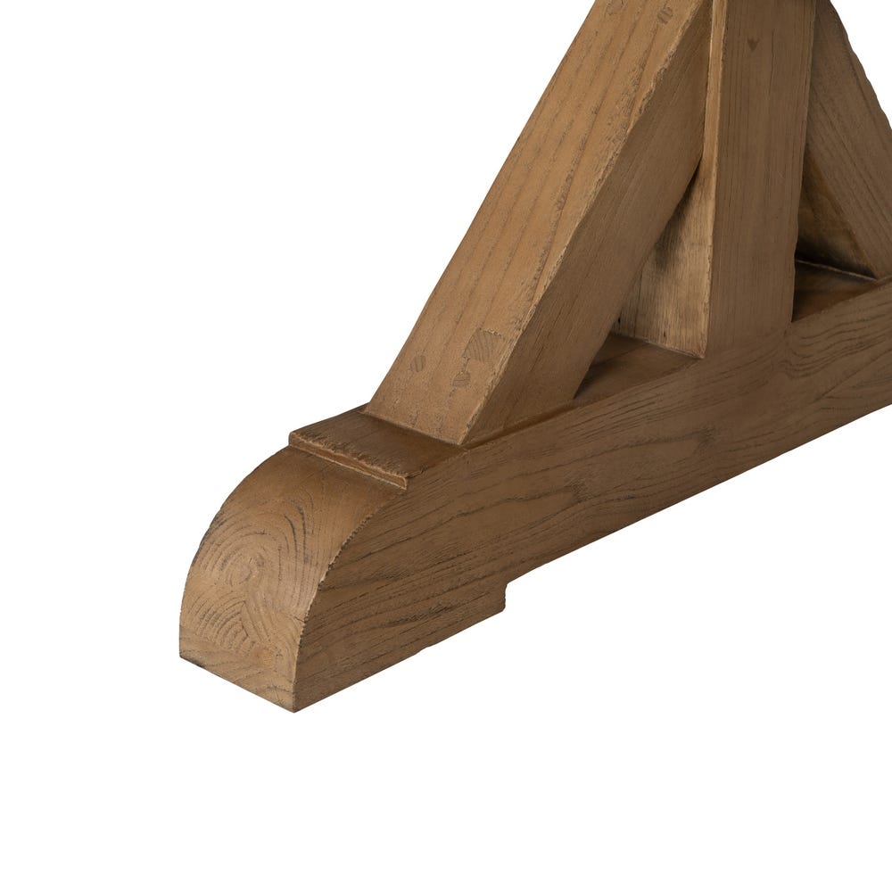 Table À Manger Marron En Bois De Chêne Ixia 240cm – Image 8
