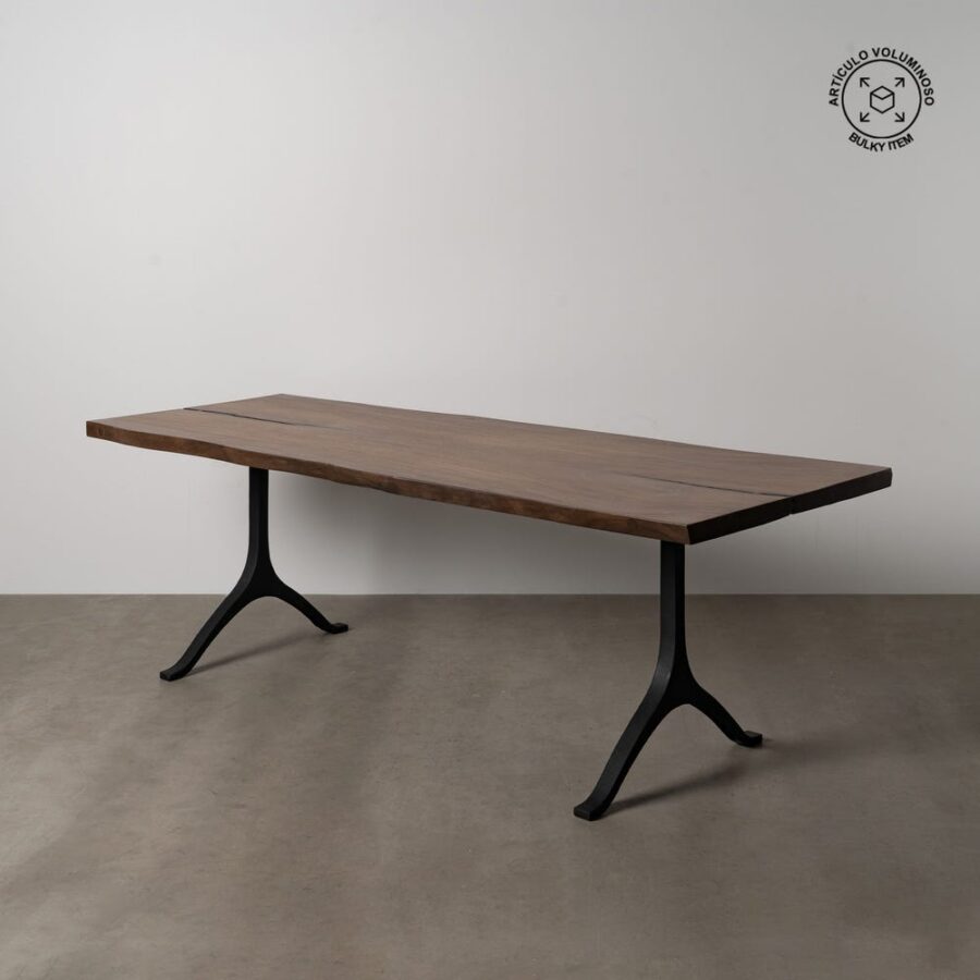 Table À Manger Marron Bois De Suar Ixia 240cm