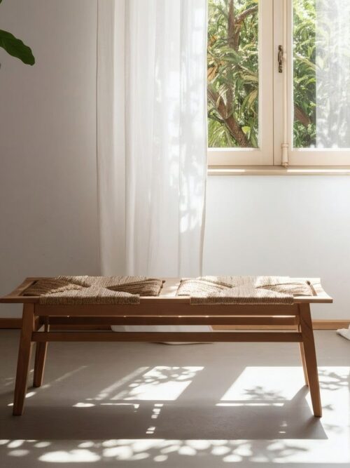 Banc Naturel Teck Massif Ixia 110cm
