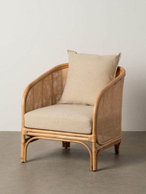 Fauteuil Or Rotin Ixia 76cm