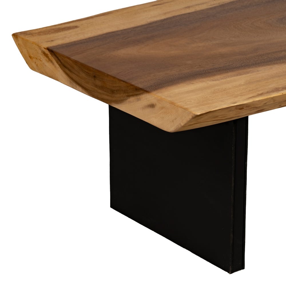 Table Basse Marron Bois De Suar Ixia 150cm – Image 5