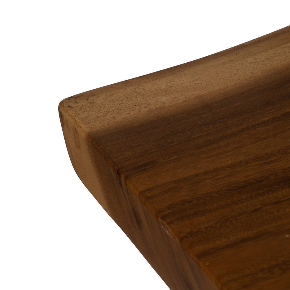 Table à Manger Marron Bois Métal Ixia 200cm – Image 2