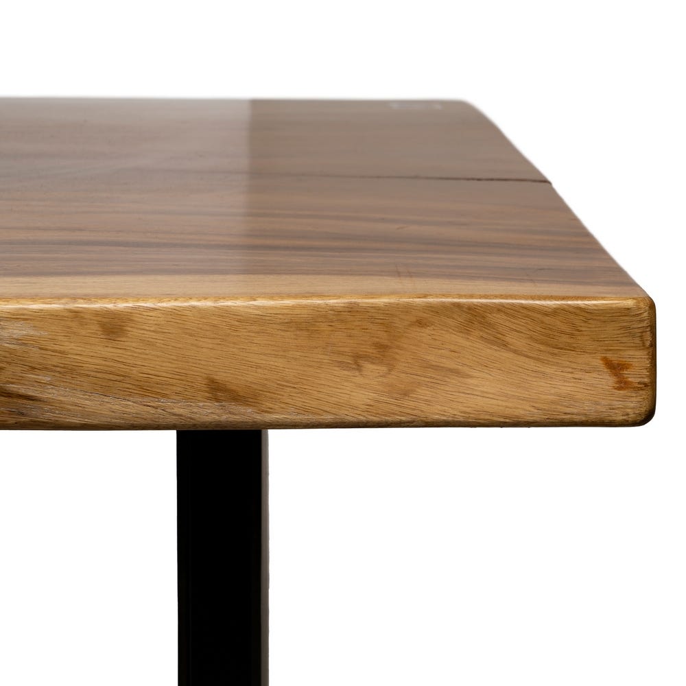 Table à Manger Marron Bois Métal Ixia 200cm – Image 5