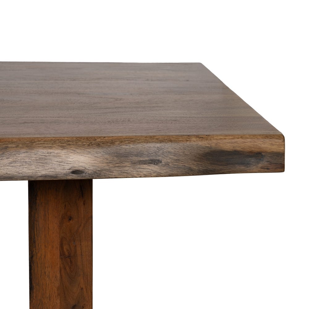 Table à Manger Marron Bois D'acacia Ixia 180cm – Image 4