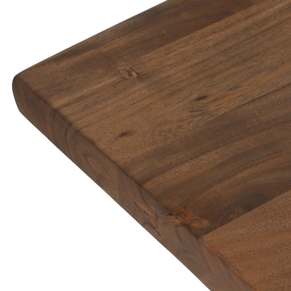 Table À Manger Marron Bois D'acacia Ixia 240cm – Image 2