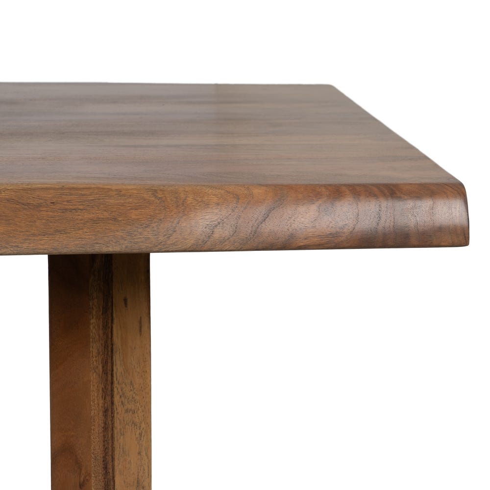 Table À Manger Marron Bois D'acacia Ixia 240cm – Image 4
