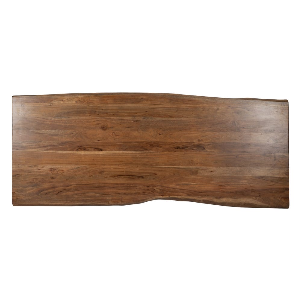 Table À Manger Marron Bois D'acacia Ixia 240cm – Image 8