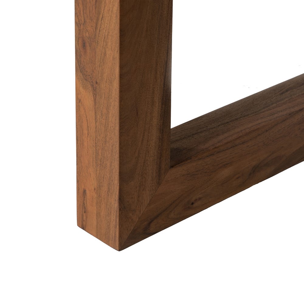Table À Manger Marron Bois D'acacia Ixia 240cm – Image 9