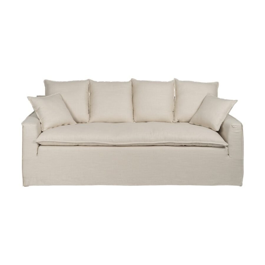 Canapé 4 Places Aspect Lin Déhoussable Ixia 220 cm