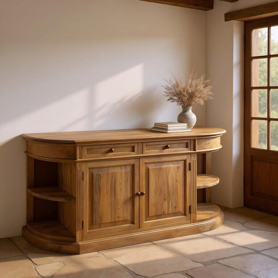 Buffet Naturel Bois De Manguier Ixia 189cm