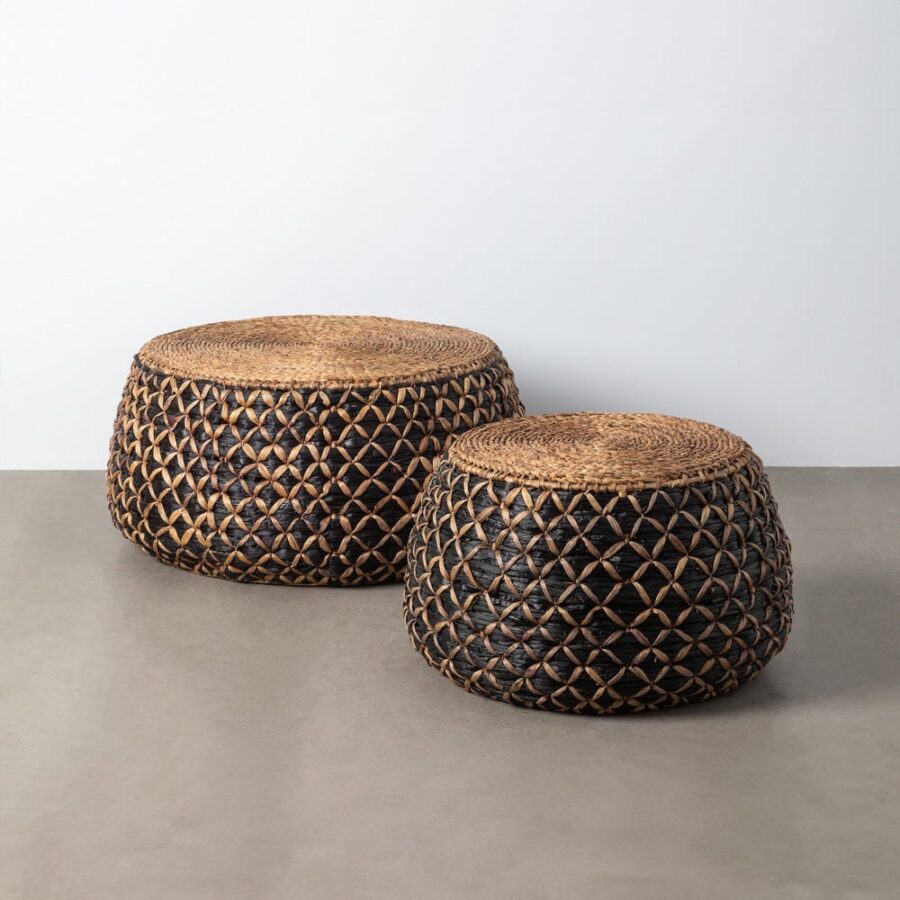 Table Basse Ronde Noir Jacinthe D&rsquo;eau Ixia 100cm