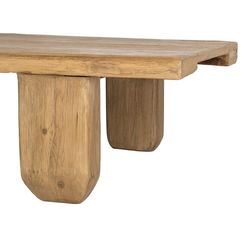 Table Basse Bois De Pin Recyclé Ixia 178cm – Image 8