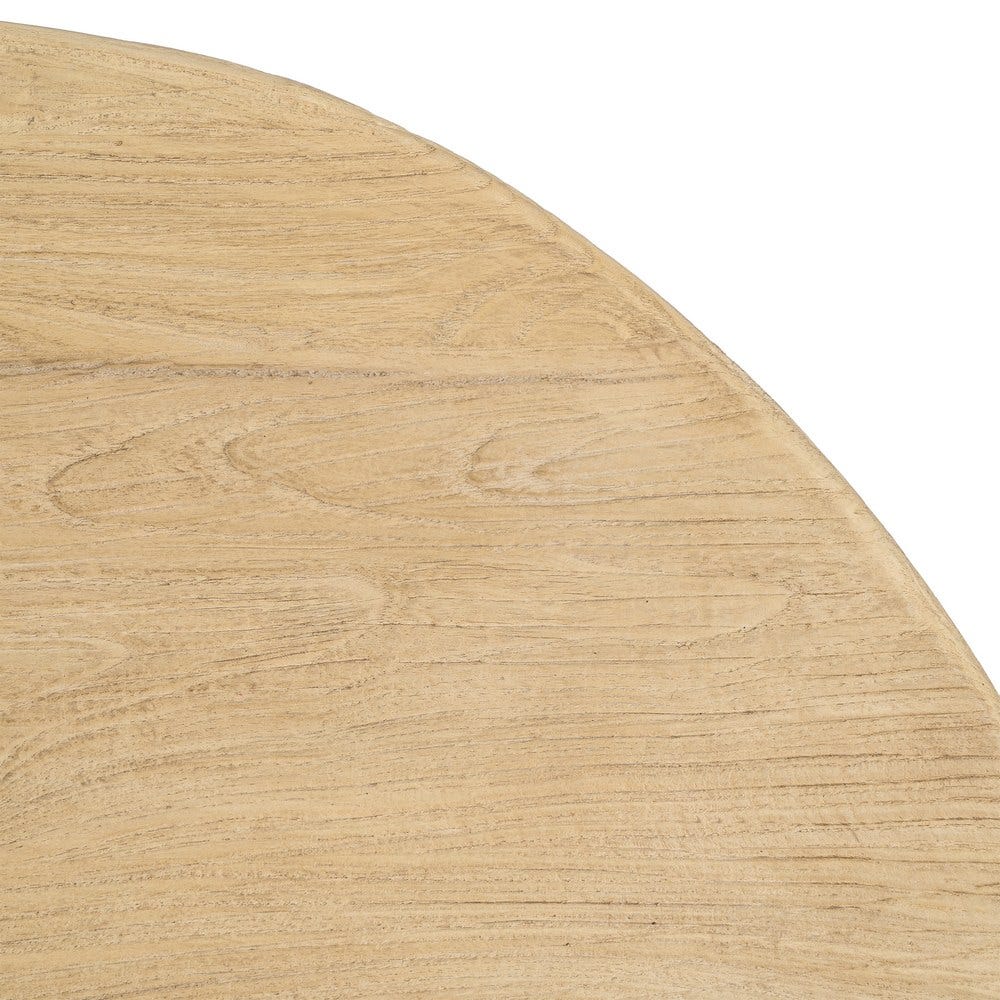 Table Basse Haricot Or Bois D'orme Recyclé Ixia 127cm – Image 6