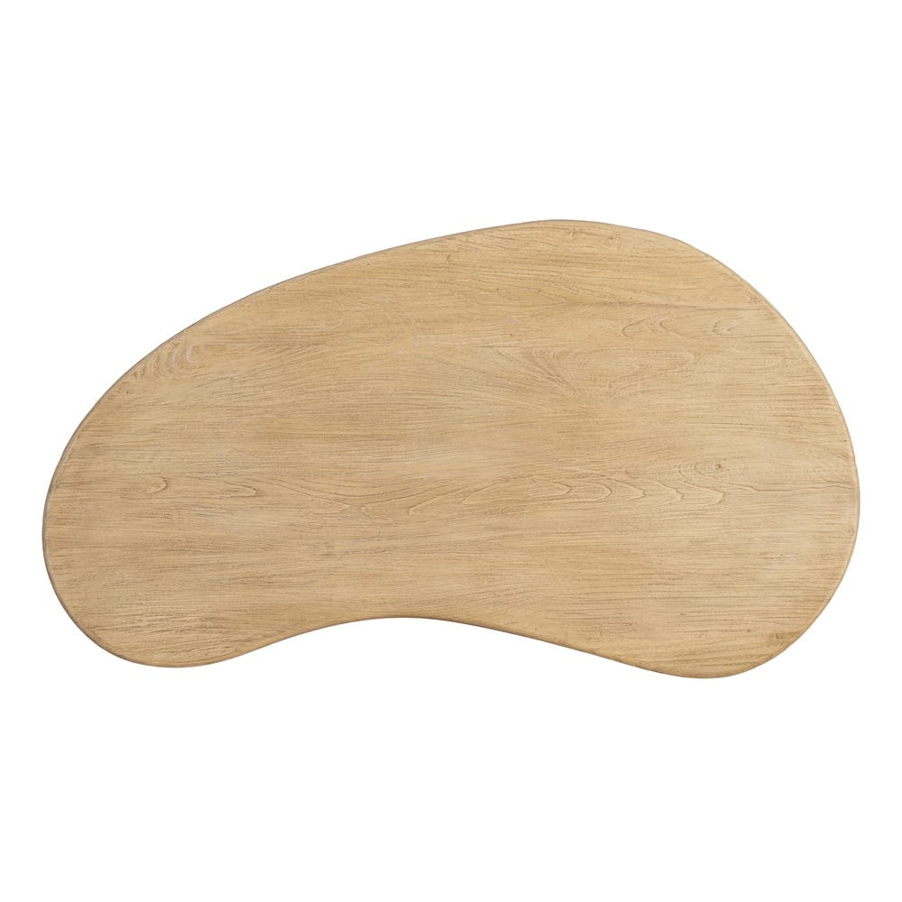 Table Basse Haricot Or Bois D'orme Recyclé Ixia 127cm – Image 7
