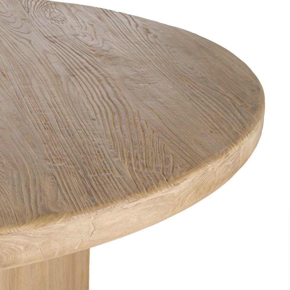 Table À Manger Ronde Or Bois D'orme Ixia 150cm – Image 2