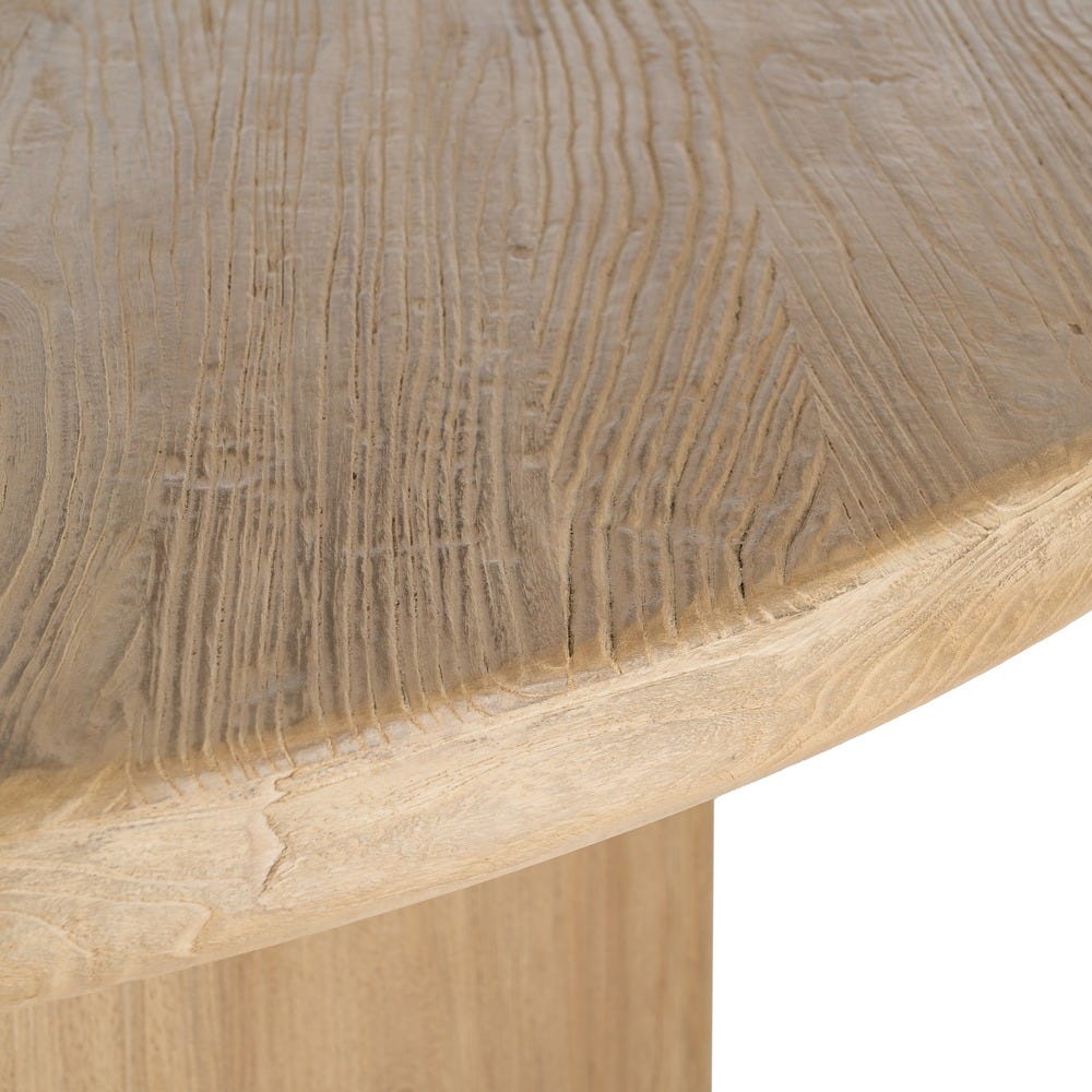 Table À Manger Ronde Or Bois D'orme Ixia 150cm – Image 4