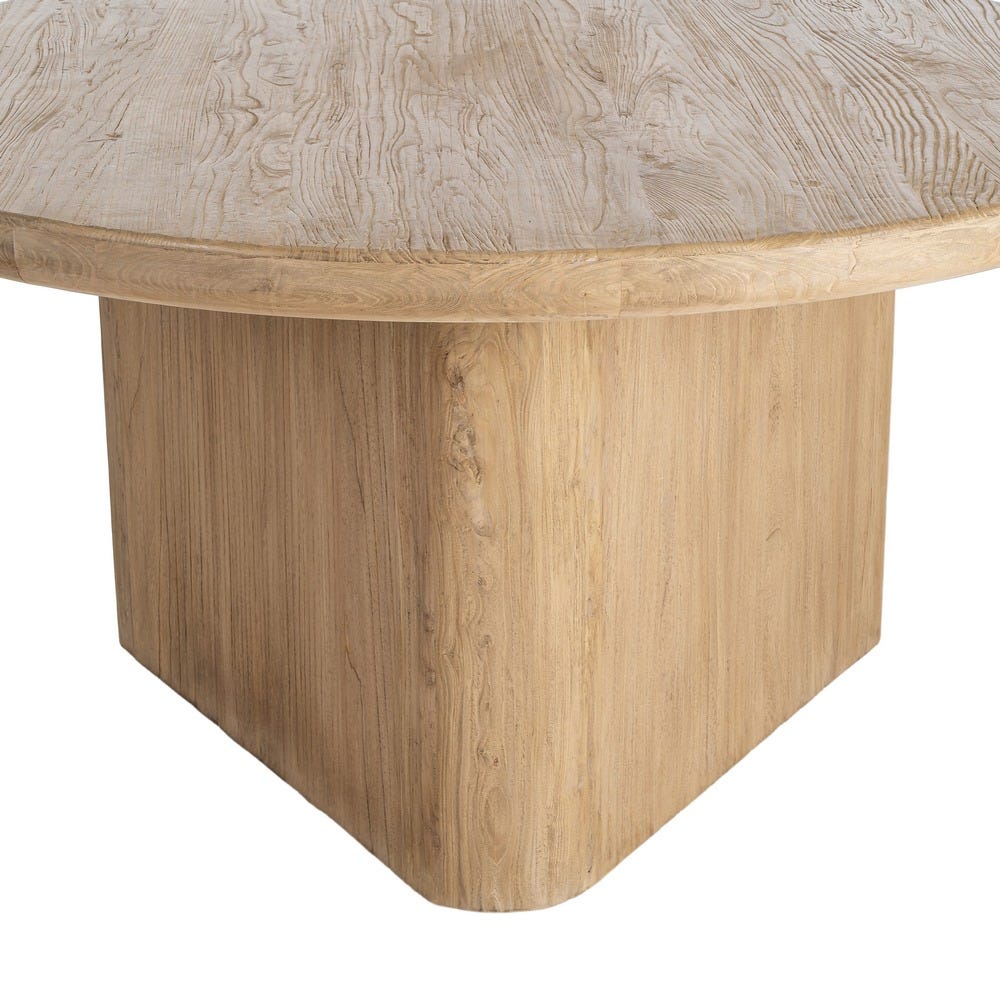 Table À Manger Ronde Or Bois D'orme Ixia 150cm – Image 6