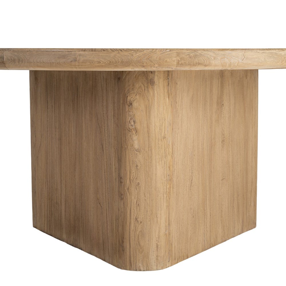 Table À Manger Ronde Or Bois D'orme Ixia 150cm – Image 7