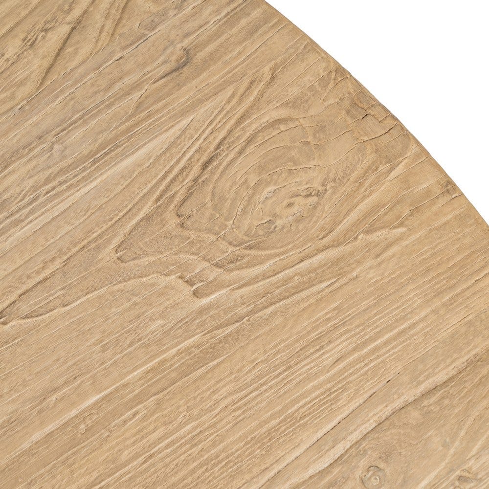 Table À Manger Ronde Or Bois D'orme Ixia 150cm – Image 9