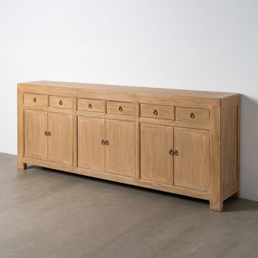 Buffet Bois De Pin Recyclé Ixia 240cm – Image 11