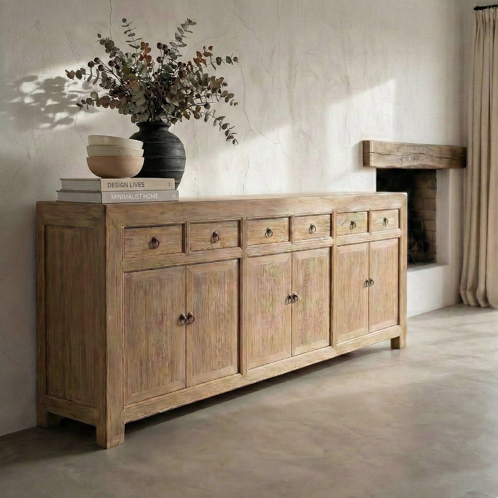 Buffet Bois De Pin Recyclé Ixia 240cm