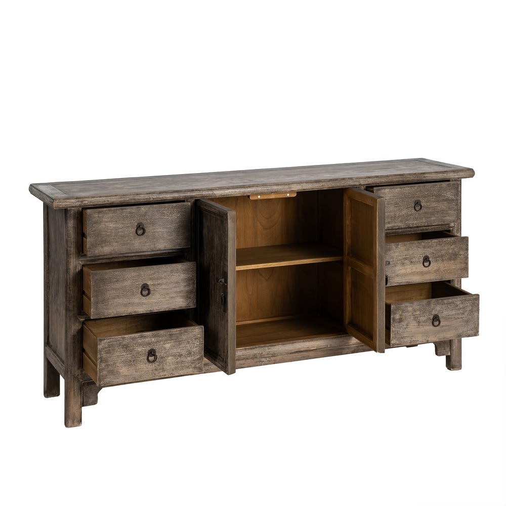 Buffet Pin Recyclé Naturel Ixia 180cm – Image 2