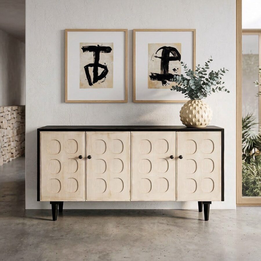 Buffet Bois Recyclé Naturel Ixia 160cm