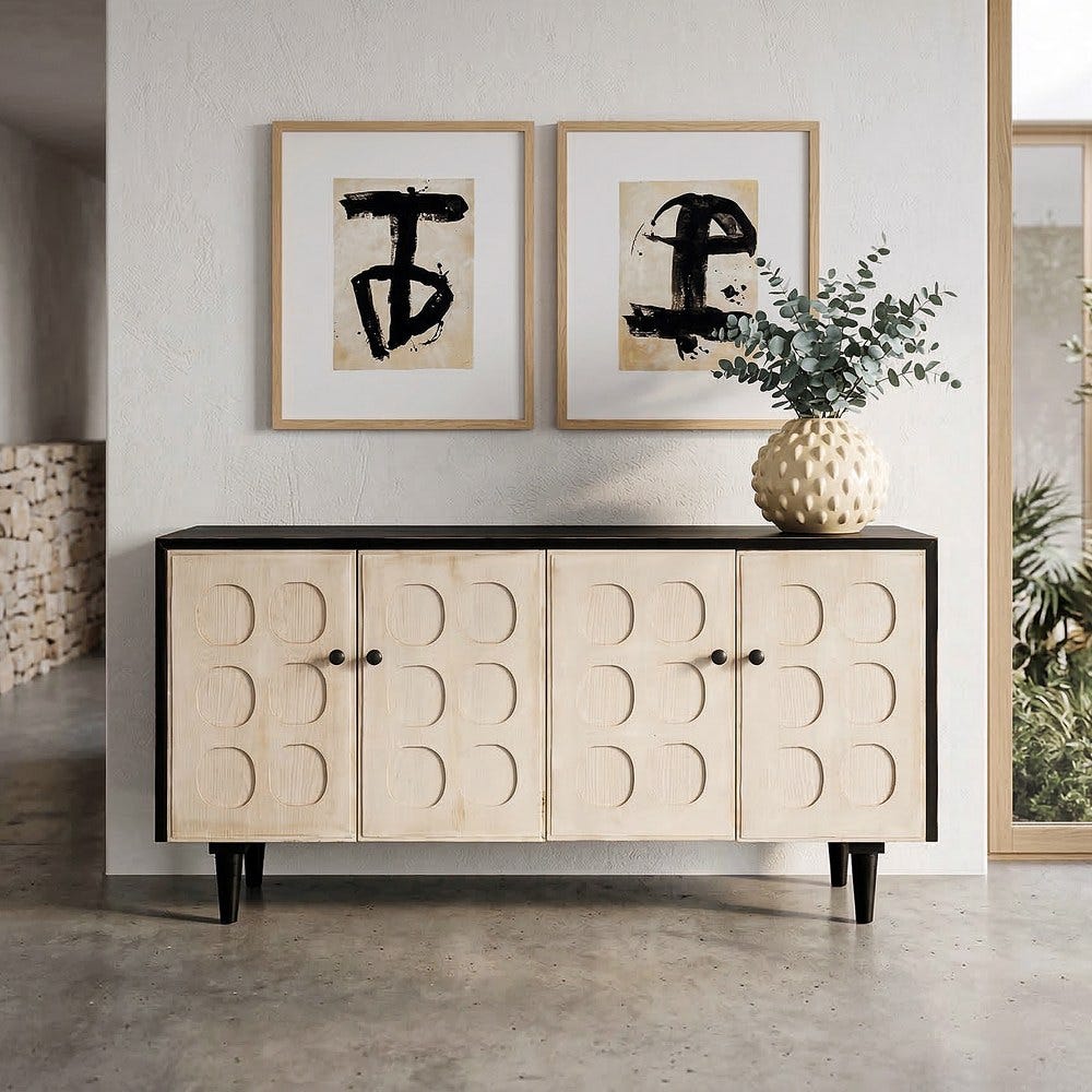 Buffet Bois Recyclé Naturel Ixia 160cm